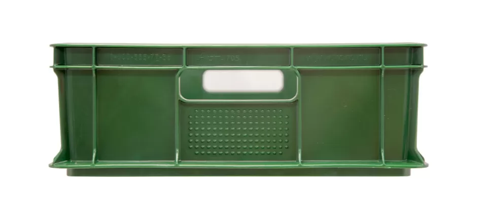 Ящик сплошной 600×400×140 мм, объем 27 л., арт.: 705.03.01 м, зелёный, код: 16405