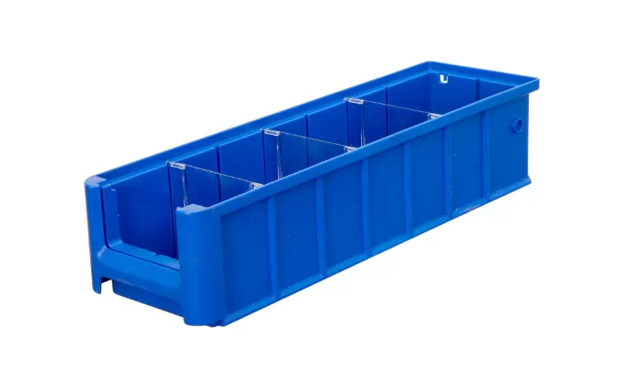 Ящик сплошной 400×117×90 мм, объем 4.21 л., арт.: SK 4109, синий, код: 12372