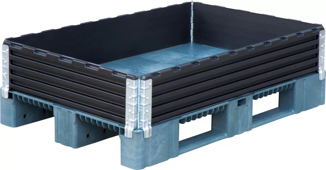 Усиленная складная паллетная рама 1200х800х200