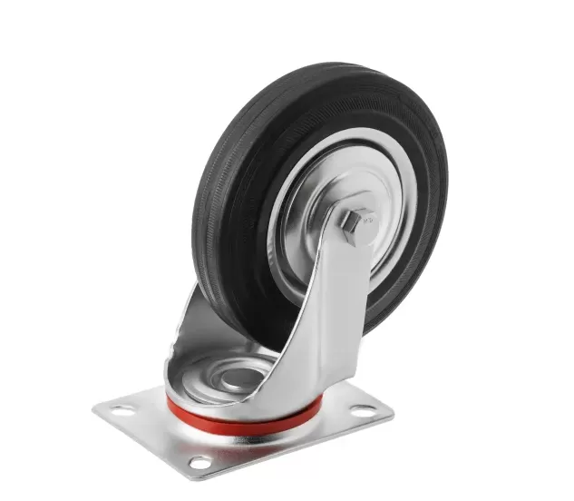 SC 63 (Китай) - Промышленное колесо 160 мм (площадка, поворотн., черн. рез., роликоподш.)