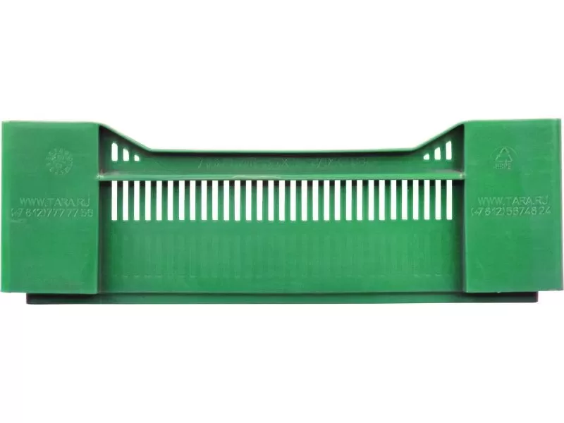 Ящик перфорированный 600×400×135, арт.: 120, объём 32.4, зелёный, код: 04240