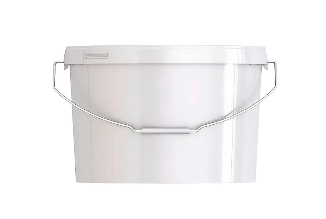 Ведро пластиковое 12,8 литра овальное, арт. ВПо 12,8 бел, код: 26949