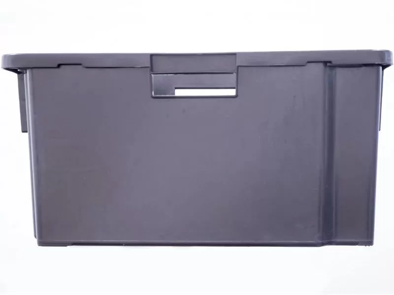 Ящик сплошной 600×400×300 мм, объем 52 л., арт.: 218-1, чёрный, код: 19564