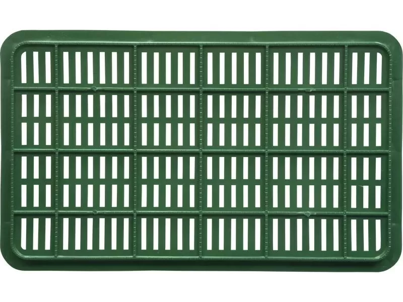 Ящик перфорированный 500×300×264, арт.: 112, объём 39.6, зелёный, код: 01543