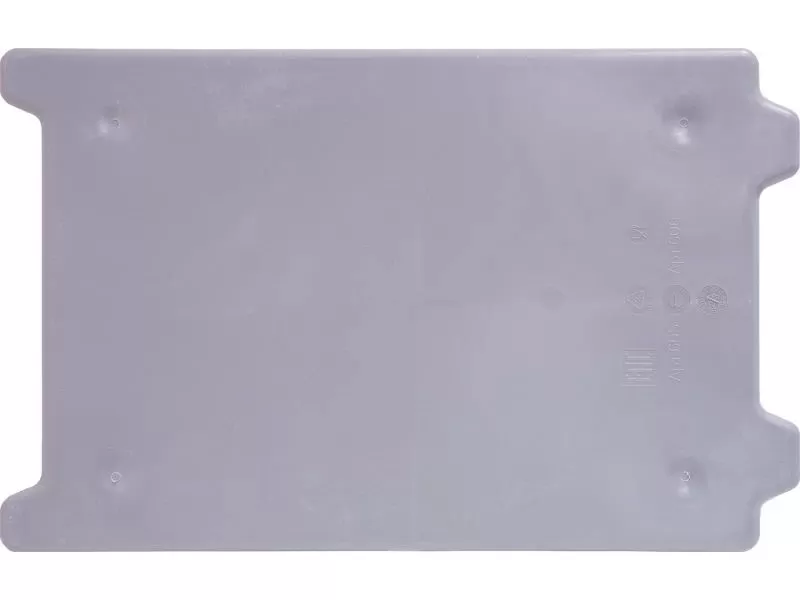 Ящик п/э 600x400x400 сплошной, серый, код:31289
