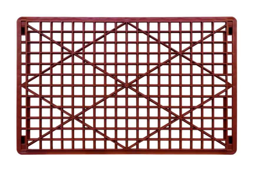 Ящик перфорированный 740×460×102, арт.: 402, объём 25, красный, код: 00451