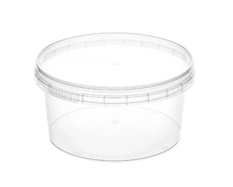 Контейнер п/п 450мл круглый d 122 мм c прозрачной крышкой, код: 39506