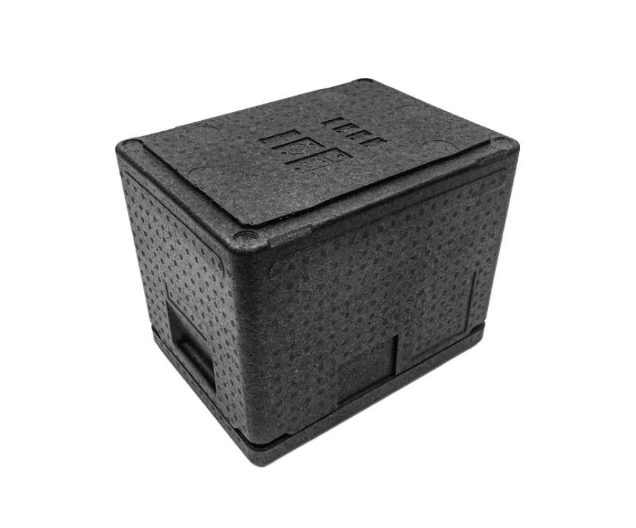 Контейнер 400х300х320 22л. изотермический, с датчиком температуры, с крышкой, плотность 55, код: 40420