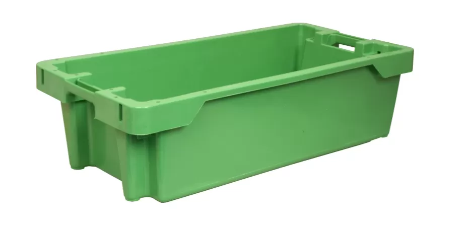 Ящик сплошной 800×400×225 мм, объем 72 л., арт.: 211, зелёный, код: 05551