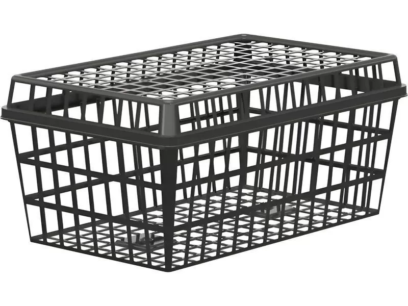 Корзина для ягод п/п 177х111х80 1л. с крышкой, перфорированная, код: 36945