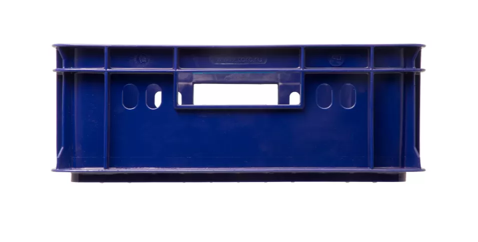 Ящик перфорированный 600×400×150, арт.: 418, объём 28, синий, код: 15657