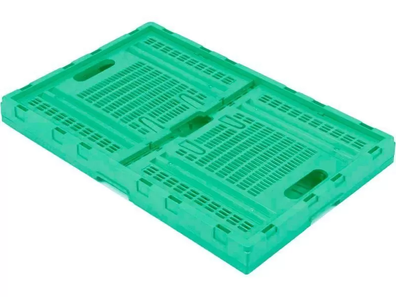 Ящик складной п/э 600х400х310 дно сплошное, стенки перфорированные, код: 07620