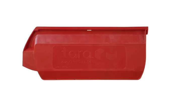 Ящик сплошной 350×230×150 мм, объем 12.08 л., арт.: 5003, красный, код: 10038