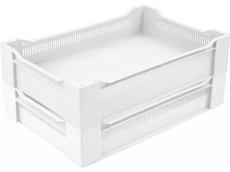 Ящик перфорированный 600×400×135, арт.: 120, объём 32.4, натуральный, код: 02494