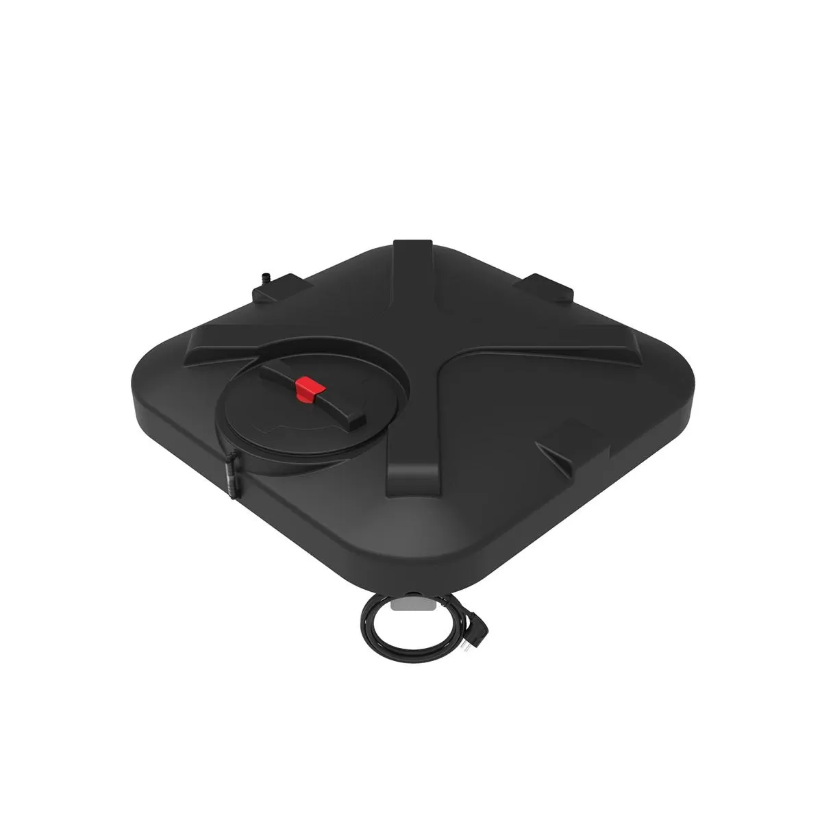 Пластиковый бак для душа 150 литров с подогревом, арт.: Б-150 с подогревом, цвет: чёрный, код: 23014