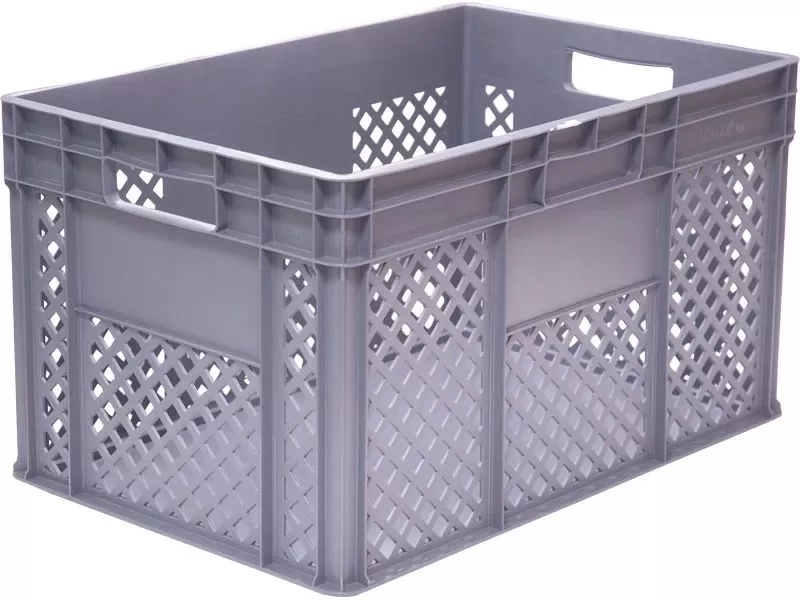 Ящик 600х400х340 стенки перфо, дно гладкое, 2 открытые ручки, код: 32409