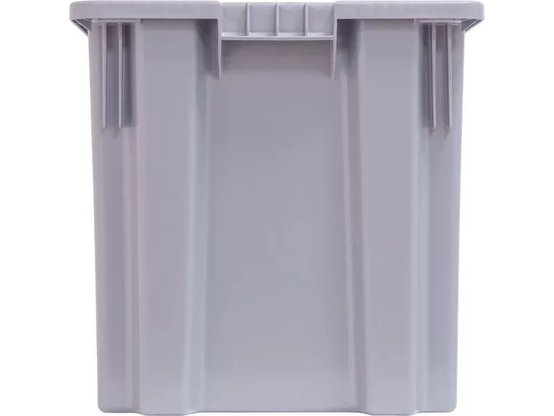 Ящик п/э 600x400x400 сплошной, серый, код:31289