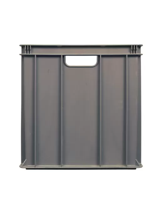 Ящик сплошной 600×400×410 мм, объем 84 л., арт.: 203-2, серый, код: 05540