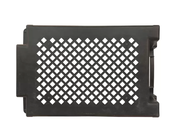 Ящик перфорированный 600×400×300, арт.: 108, объём 50, чёрный, код: 18273