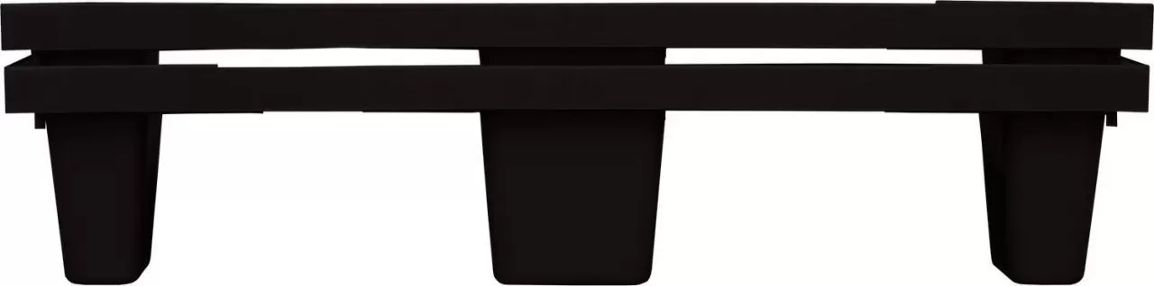 Паллет 1200x800х160 перфорированный, вкладываемый, на 9-х ножках, арт. TR 1208 L черный, код: 12748