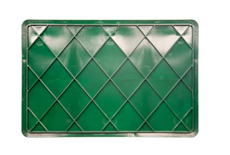 Ящик сплошной 600×400×140 мм, объем 27 л., арт.: 705.03.01 м, зелёный, код: 16405