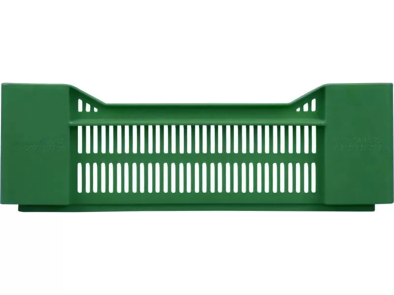 Ящик перфорированный 600×400×135, арт.: 119, объём 32.4, зелёный, код: 03005