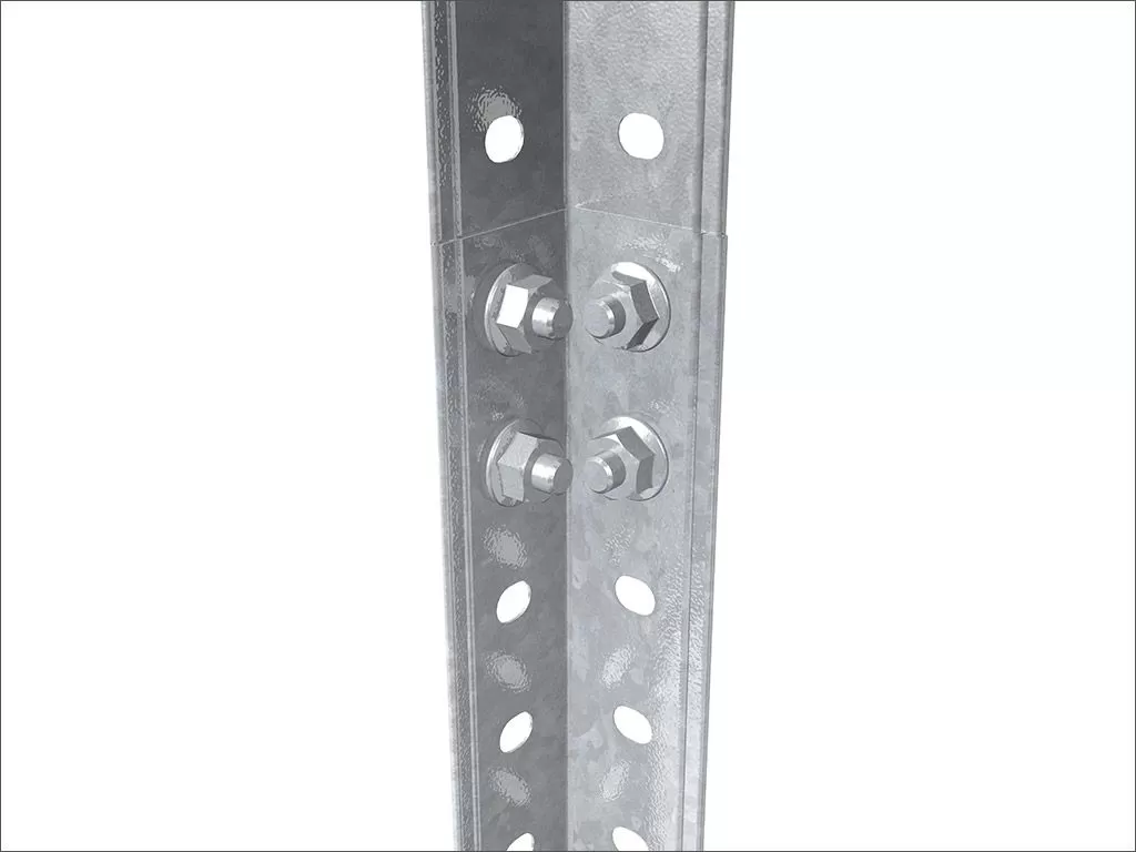 Стеллаж ES 150KD/75Х30/4 оцинкованный