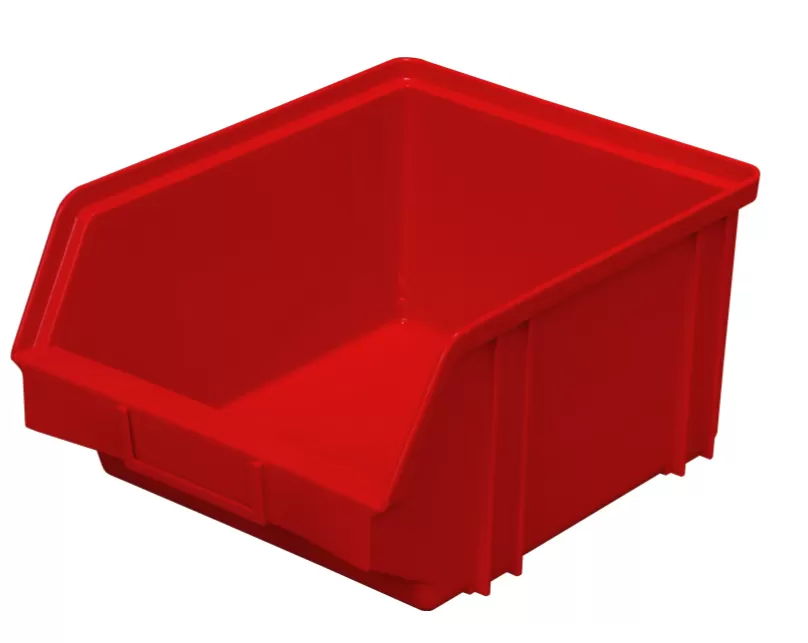 Ящик сплошной 290×230×150 мм, объем 10.01 л., арт.: 7962, красный, код: 00566