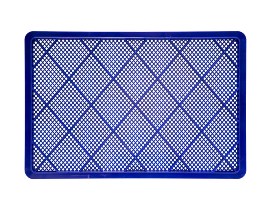Ящик перфорированный 600×400×120, арт.: 704.01.01 м, объём 22, синий, код: 16387