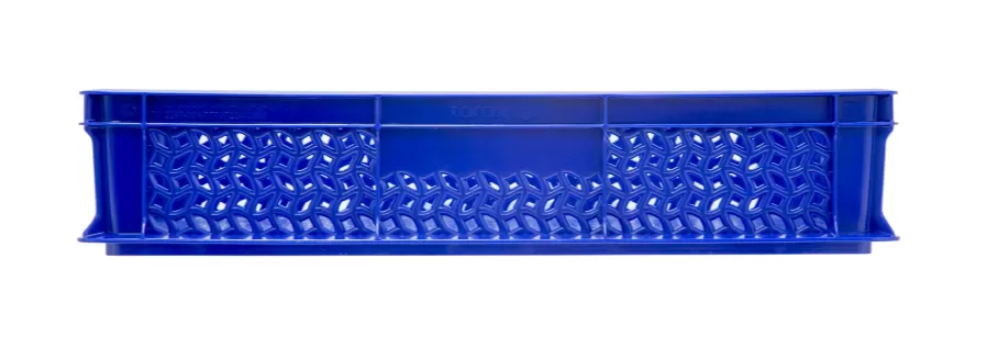 Ящик перфорированный 600×400×120, арт.: 704.01.01 м, объём 22, синий, код: 16387