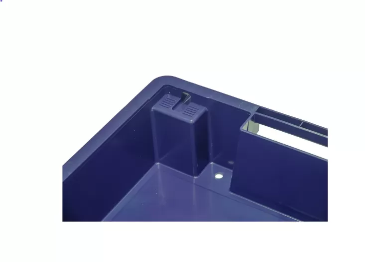 Ящик полимерный 600х400х100 сплошной с отверстиями, код: 32945