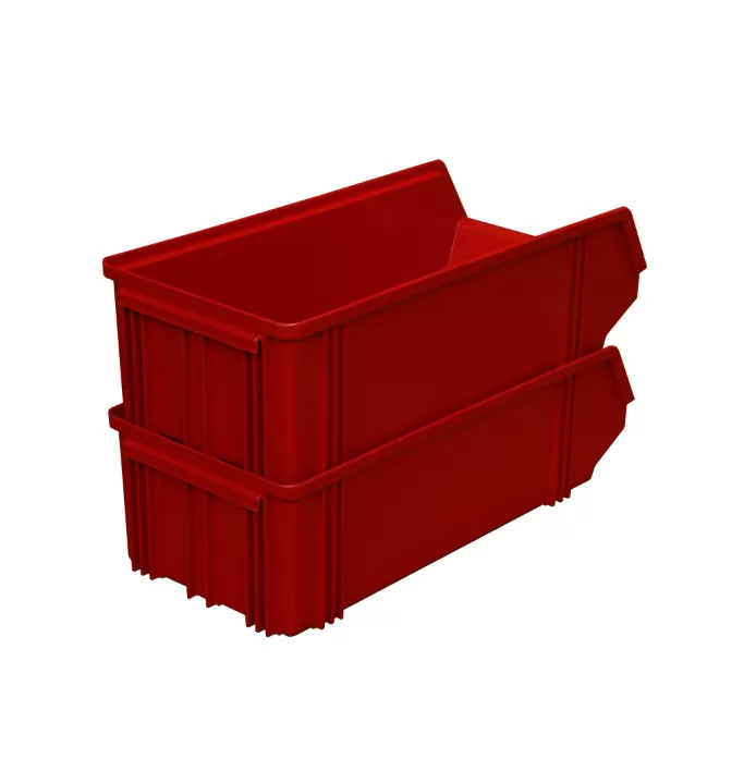 Ящик сплошной 500×230×150 мм, объем 17.25 л., арт.: 7964, красный, код: 00568