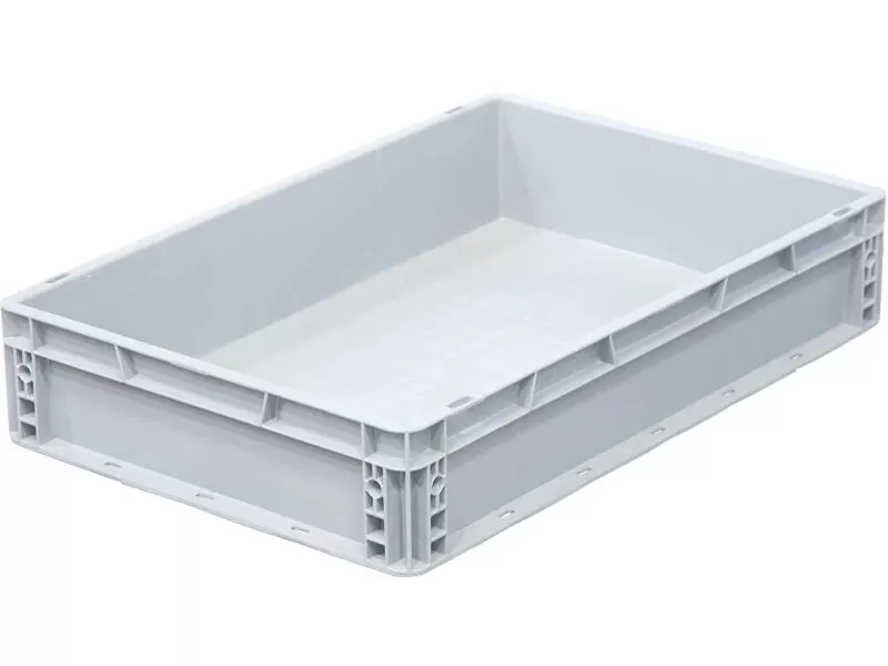 Ящик сплошной 600×400×120 мм, объем 28.8 л., арт.: SPK 6011, серый, код: 25251