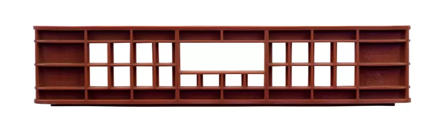 Ящик перфорированный 740×460×102, арт.: 402, объём 25, красный, код: 00451