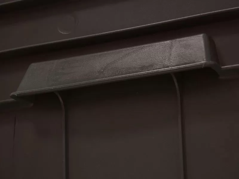 Ящик сплошной 710×500×455 мм, объем 122 л., арт.: 425, чёрный, код: 01615