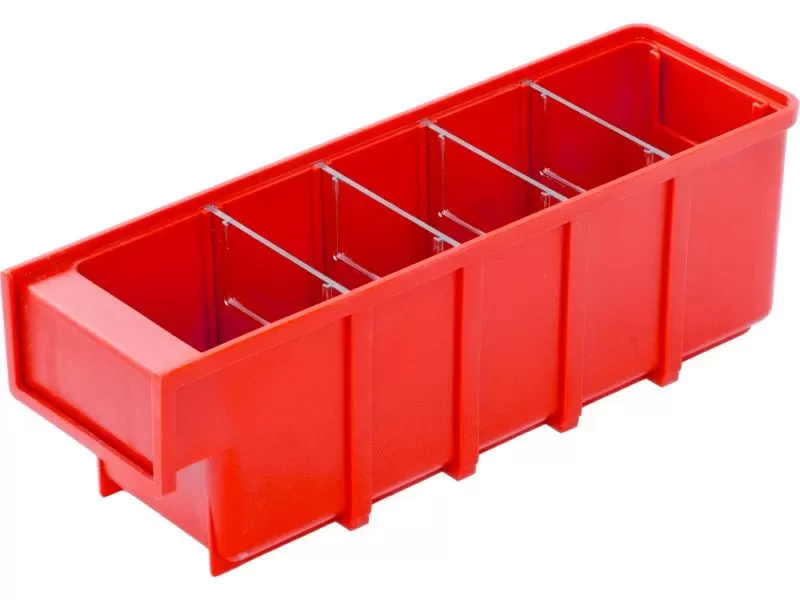 Ящик сплошной 300×92×100 мм, объем 2.76 л., арт.: 6005, красный, код: 15363