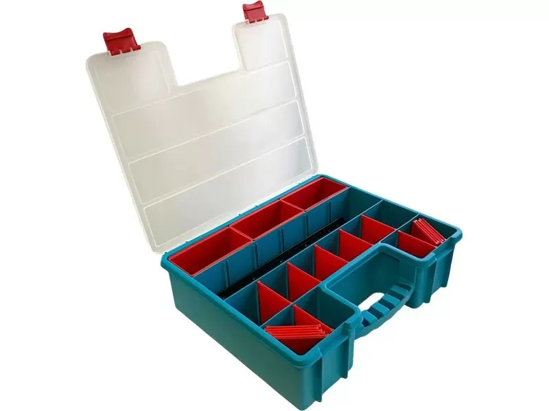 Органайзер 407х340х112 с лотками, с планкой, с разделителями, 22 ячейки, код: 36995