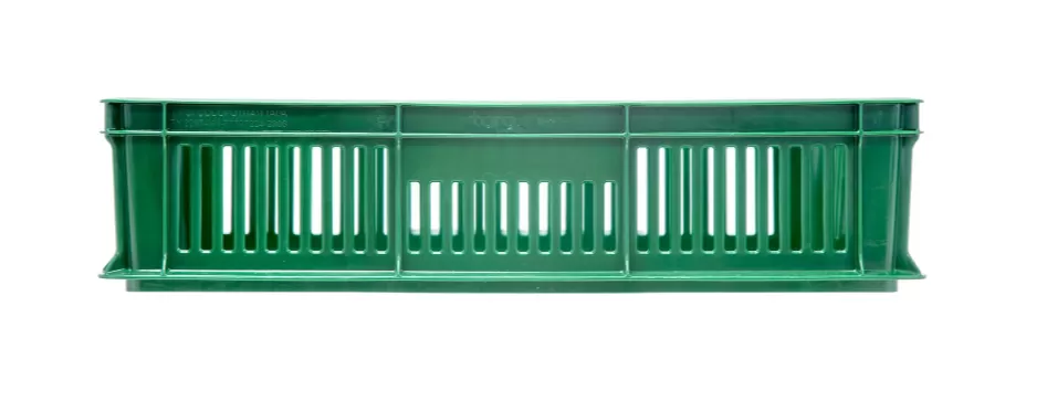 Ящик перфорированный 600×400×140 мм, объем 27 л., арт.: 705.02.02 м, зелёный, код: 16404