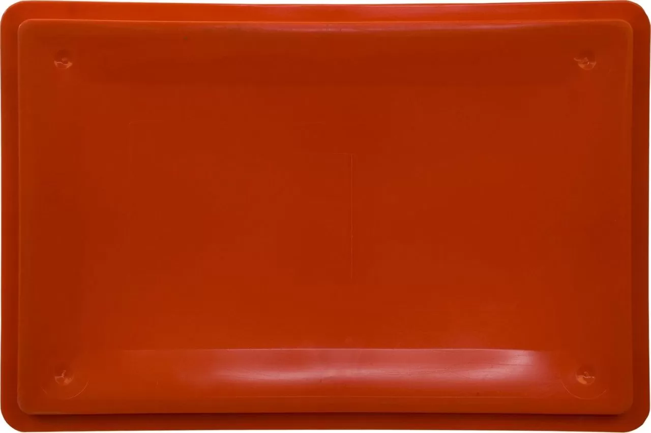 Ящик сплошной 600×400×120 мм, объем 25 л., арт.: 205, красный, код: 06903, Е1 (евроформат)