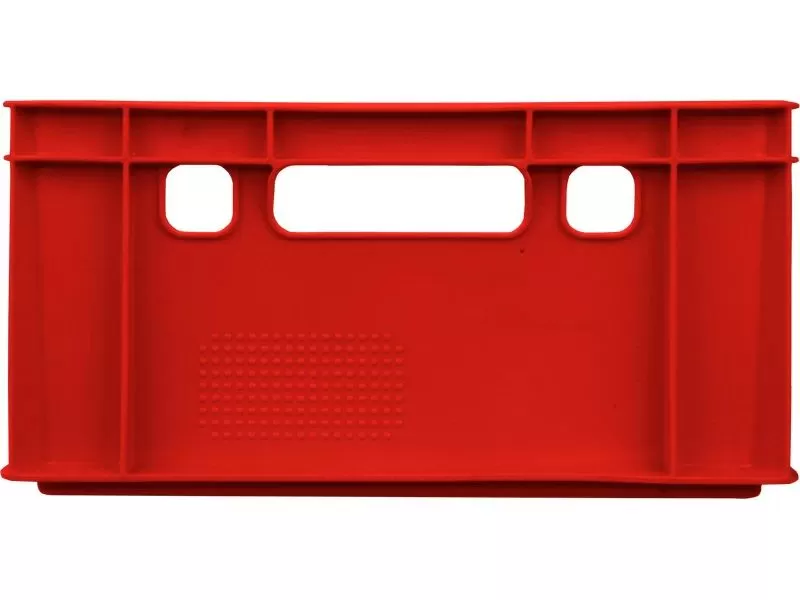 Ящик сплошной 600×400×200 мм, объем 40 л., арт.: 207, красный, код: 00384, Е2 (евроформат)
