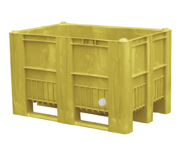 Контейнер п/э 1200х800х740 сплошной, на 3 полозьях, с СП 1, код: 21850