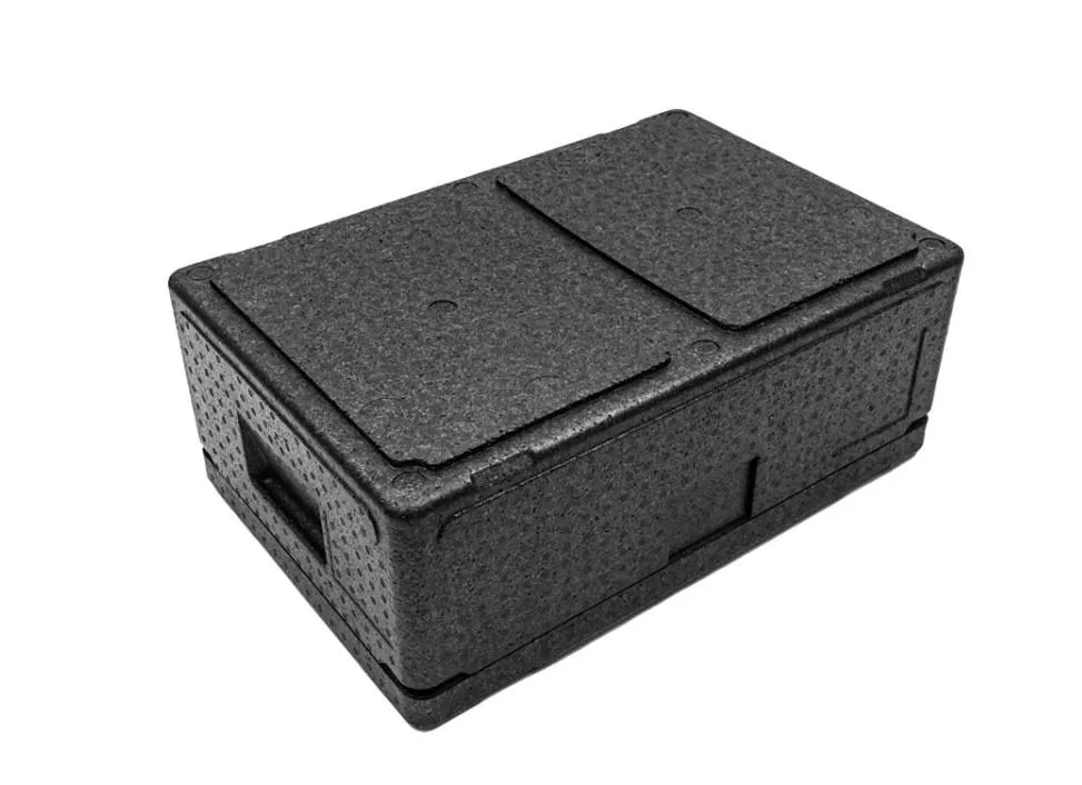 Контейнер 600х400х240 32л. изотермический, с датчиком температуры, с крышкой, плотность 55, код: 40421