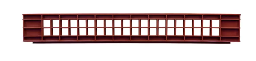 Ящик перфорированный 740×460×102, арт.: 402, объём 25, красный, код: 00451