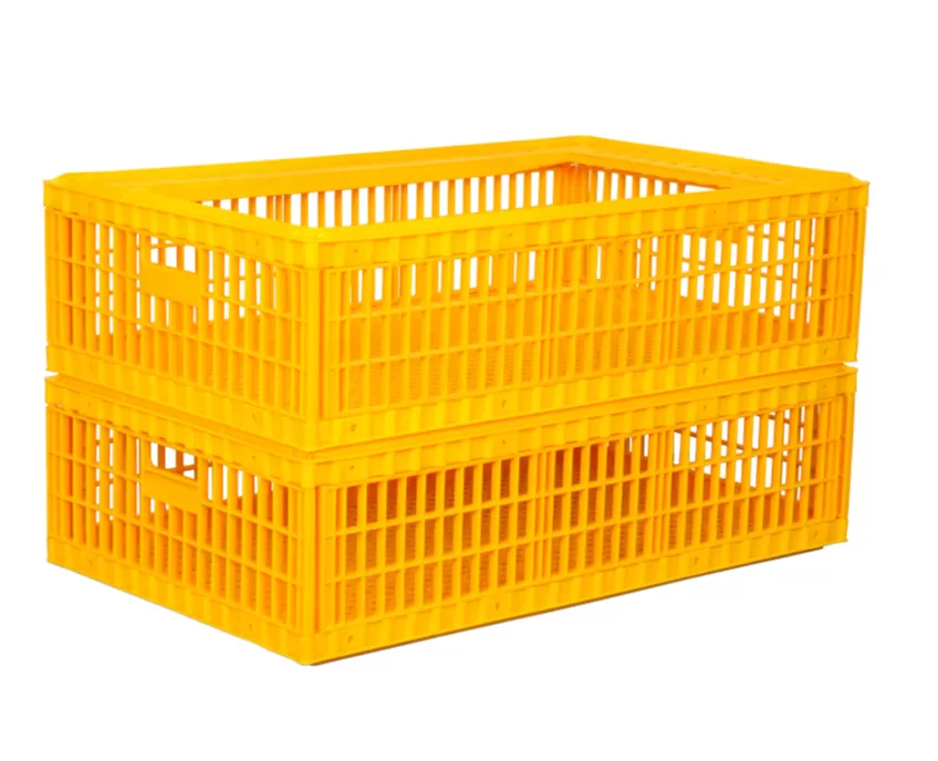 Ящик перфорированный 970×570×270, арт.: 311 б/к, объём 118, жёлтый, код: 08523