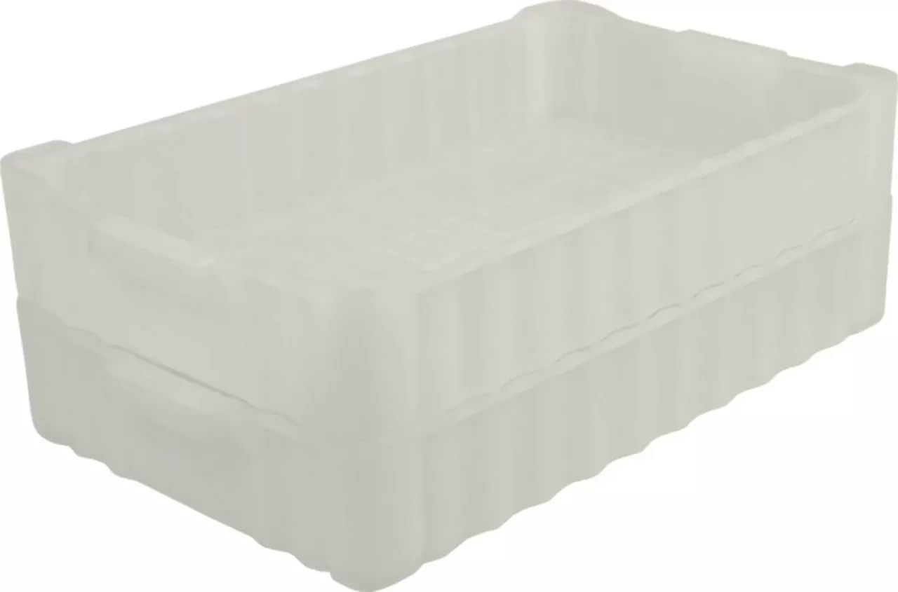 Ящик сплошной 788×470×138 мм, объем 40 л., арт.: 213, белый, код: 00399