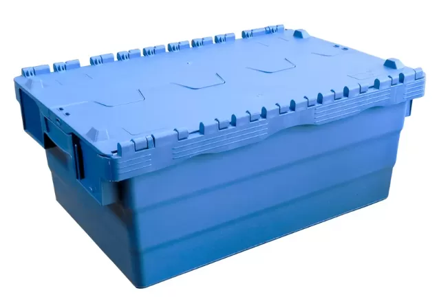 Ящик сплошной 600×400×255 мм, объем 60 л., арт.: SPKM 250, синий, код: 17632