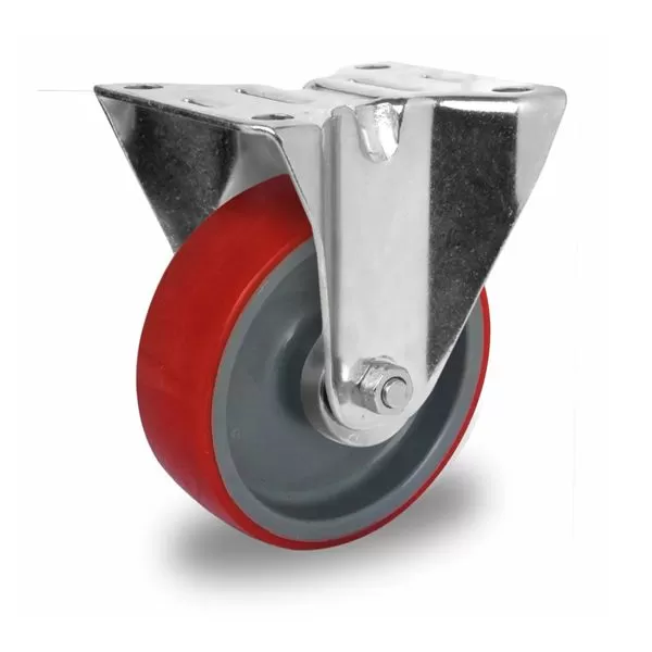 Колесо CASCOO фиксированное (d=125мм, г/п=200кг), полиуретан / полиамид, Германия