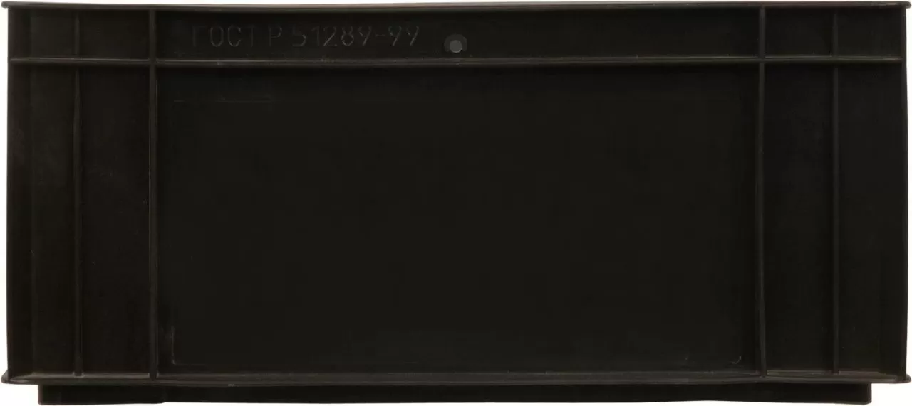 Ящик сплошной 410×300×180 мм, объем 22.14 л., арт.: 302-Б3, чёрный, код: 00412