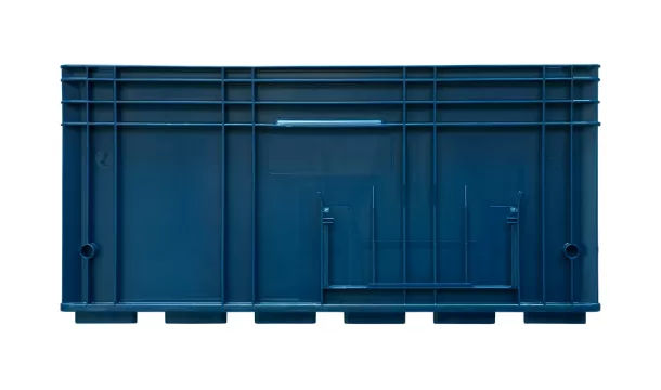 Ящик 6429 R-KLT 594х396х280, объем 48, синий, код:20842