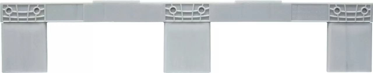 Паллет 800x600х150 сплошной, на 3-х полозьях, арт. TR 680 черный, код: 07877